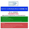 Biblioteca Municipal Alves Mateus Reabre ao Público a 15 de junho 