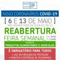 Reabertura da Feira Semanal | 6 e 13 de maio