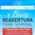 Reabertura da feira com o comércio habitual