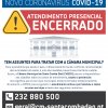 Reforço de comunicação: Atendimento presencial encerrado | Contactos