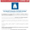 Informação: Declaração a entregar à entidade patronal | Encerramento das escolas