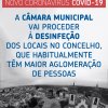 Informação: Desinfeção de zonas com maior aglomeração de pessoas